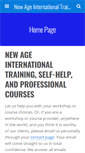 Mobile Screenshot of newageinternationaltraining.com